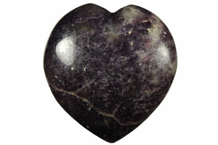Sparkly Purple Lepidolite Heart - Madagascar #280417